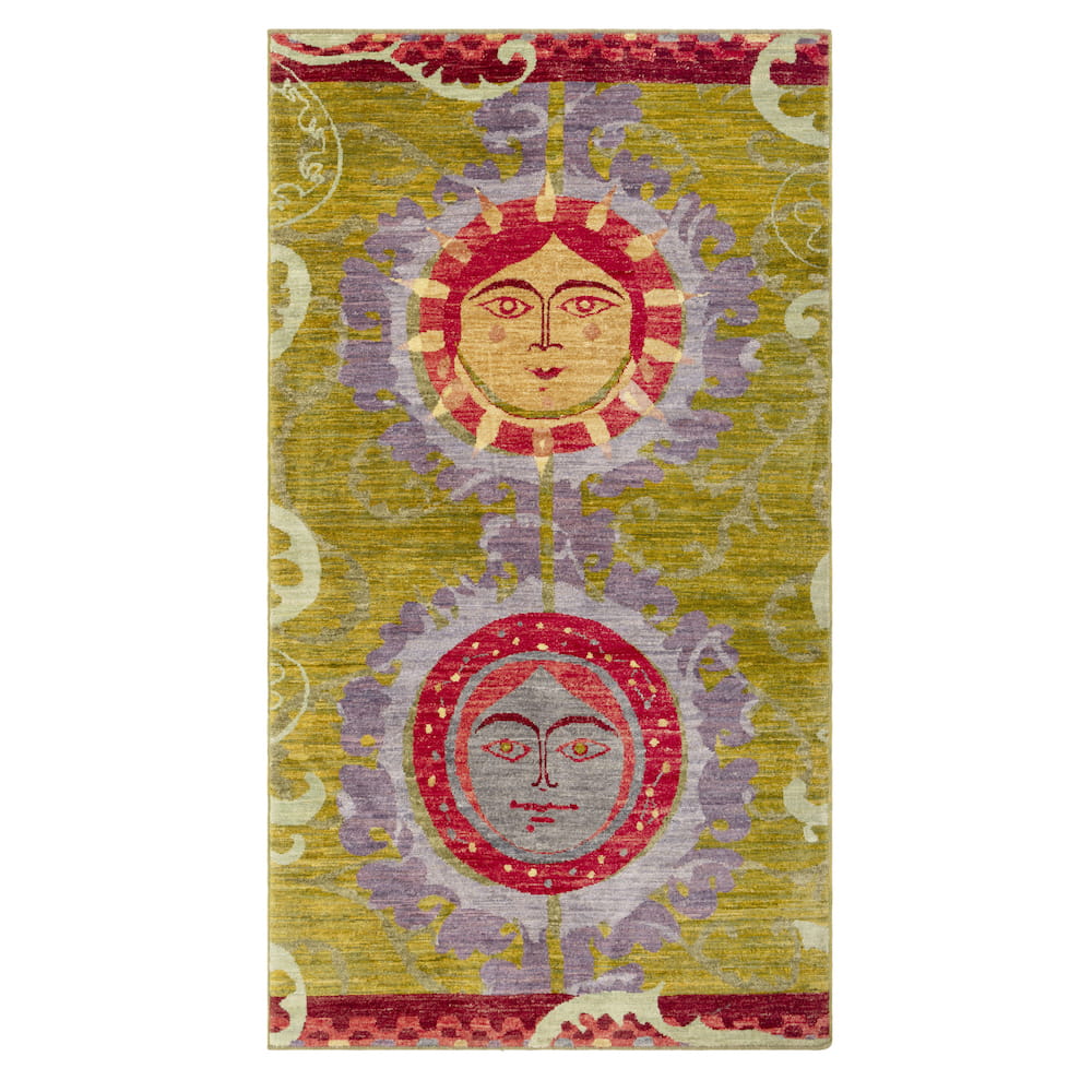 Luminous Sisters Hand-knotted Rug