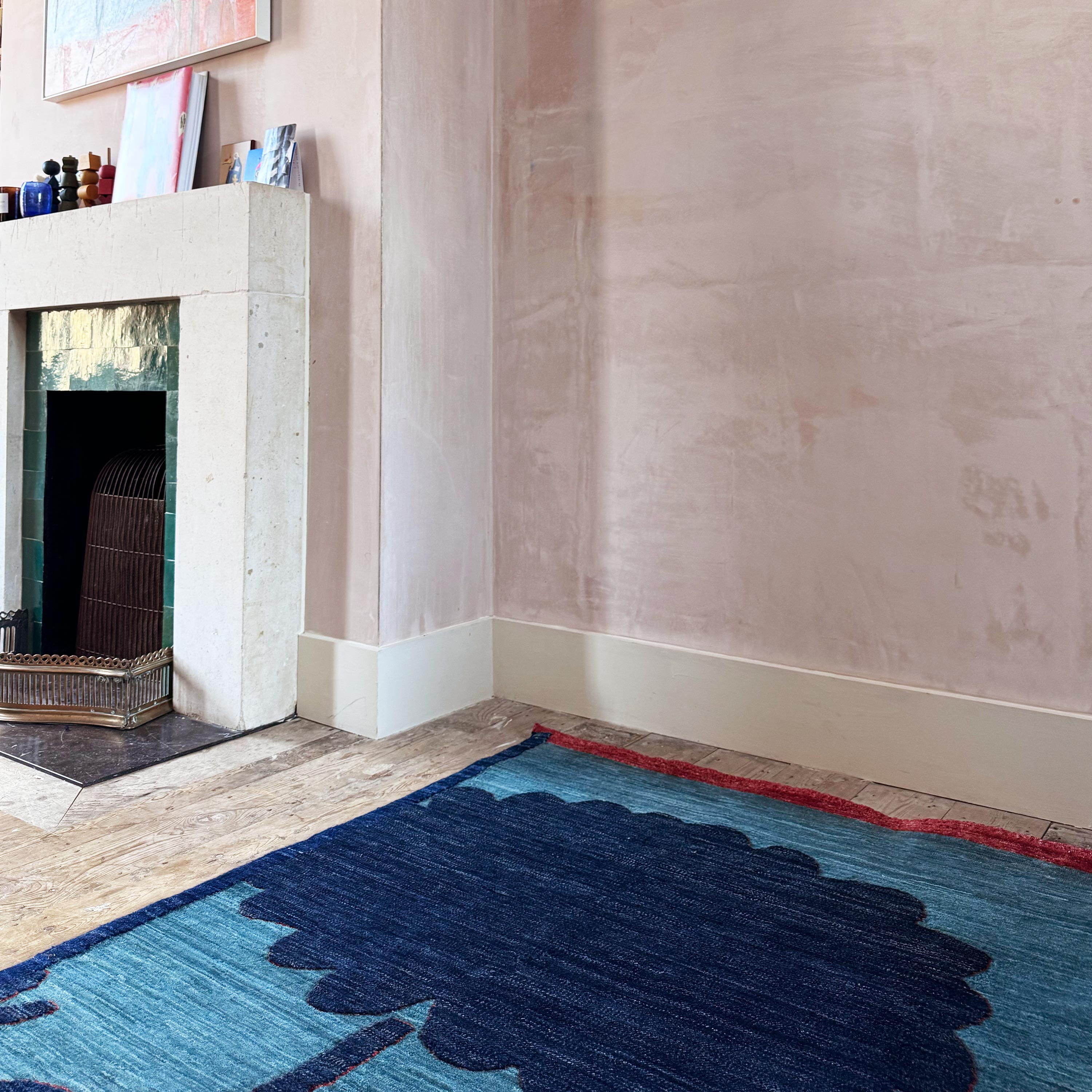 Pomegranate Blossom Hand-knotted Rug