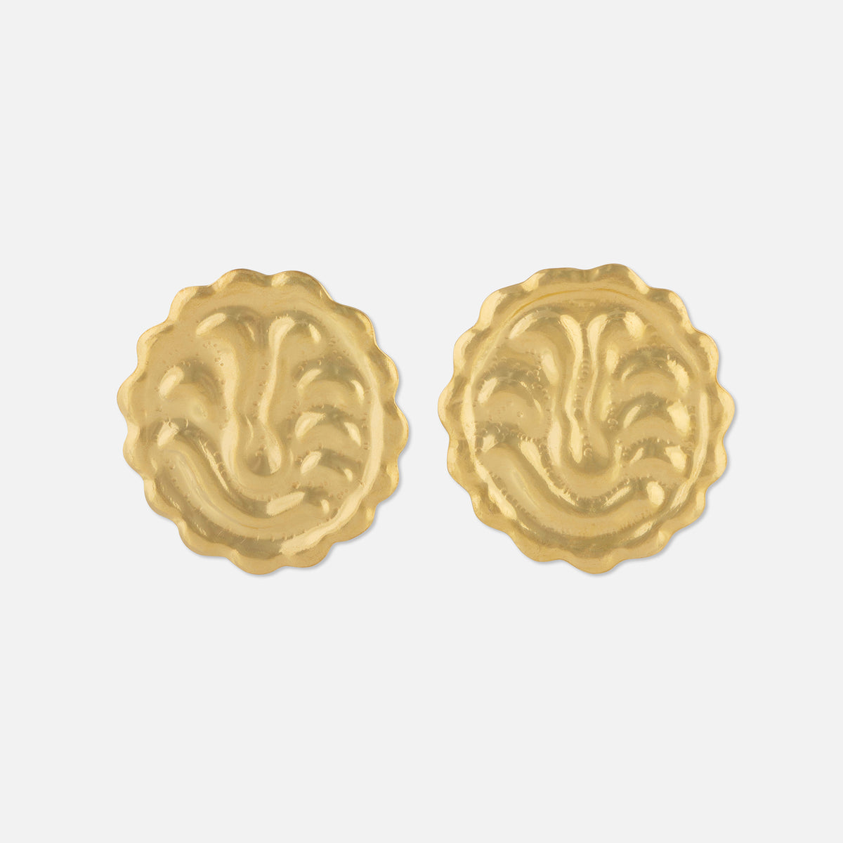 Scalloped Naan Earrings