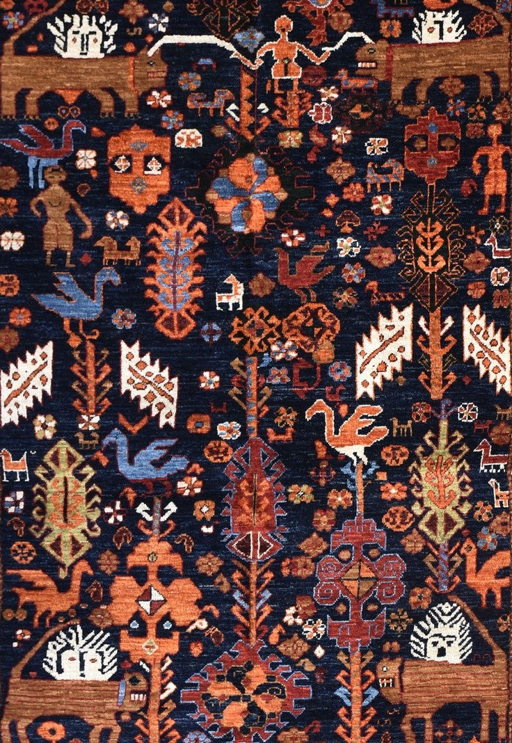 Wild Caucasus Hand-knotted Rug