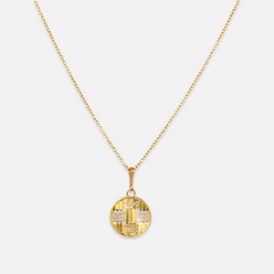 Woven Circle Pendant Necklace