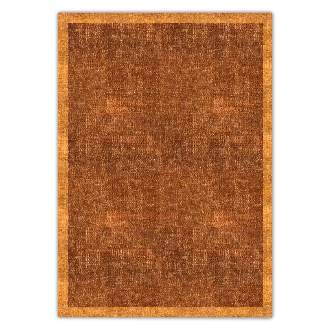 brown handwoven Afghan wool rug