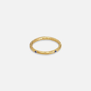 Gold Plated Band Lapis