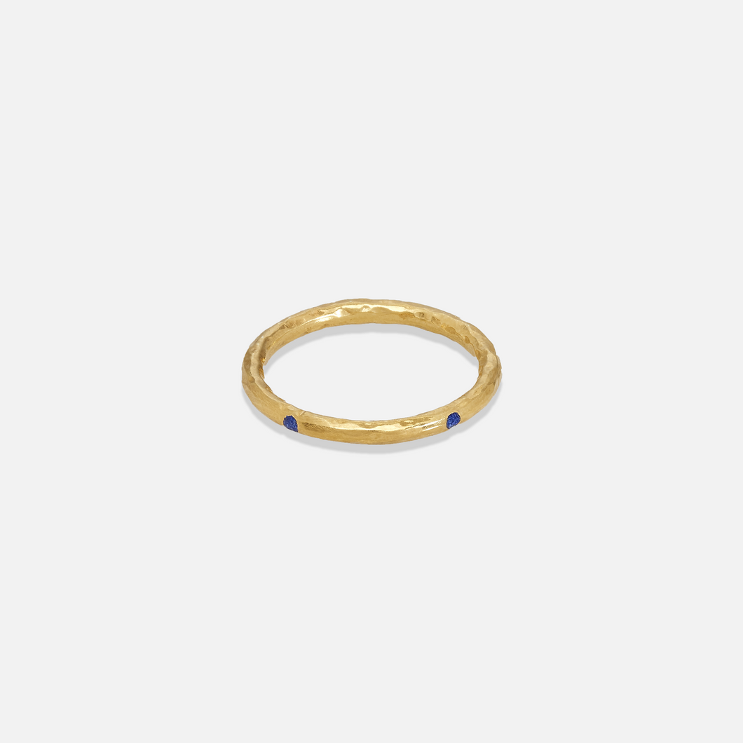 Gold Plated Band Lapis