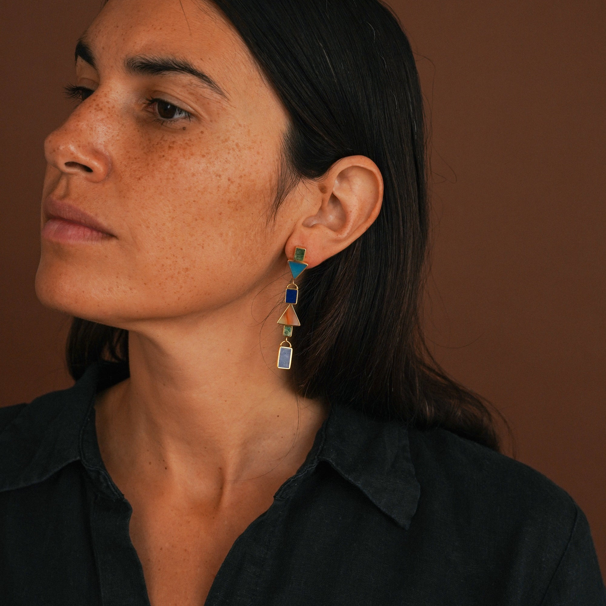 Strata Dangly Earrings