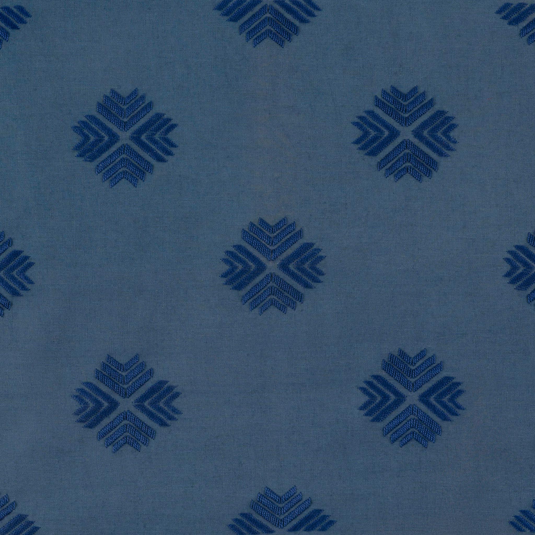 Kandahari Flower - Hand-Embroidered Fabric