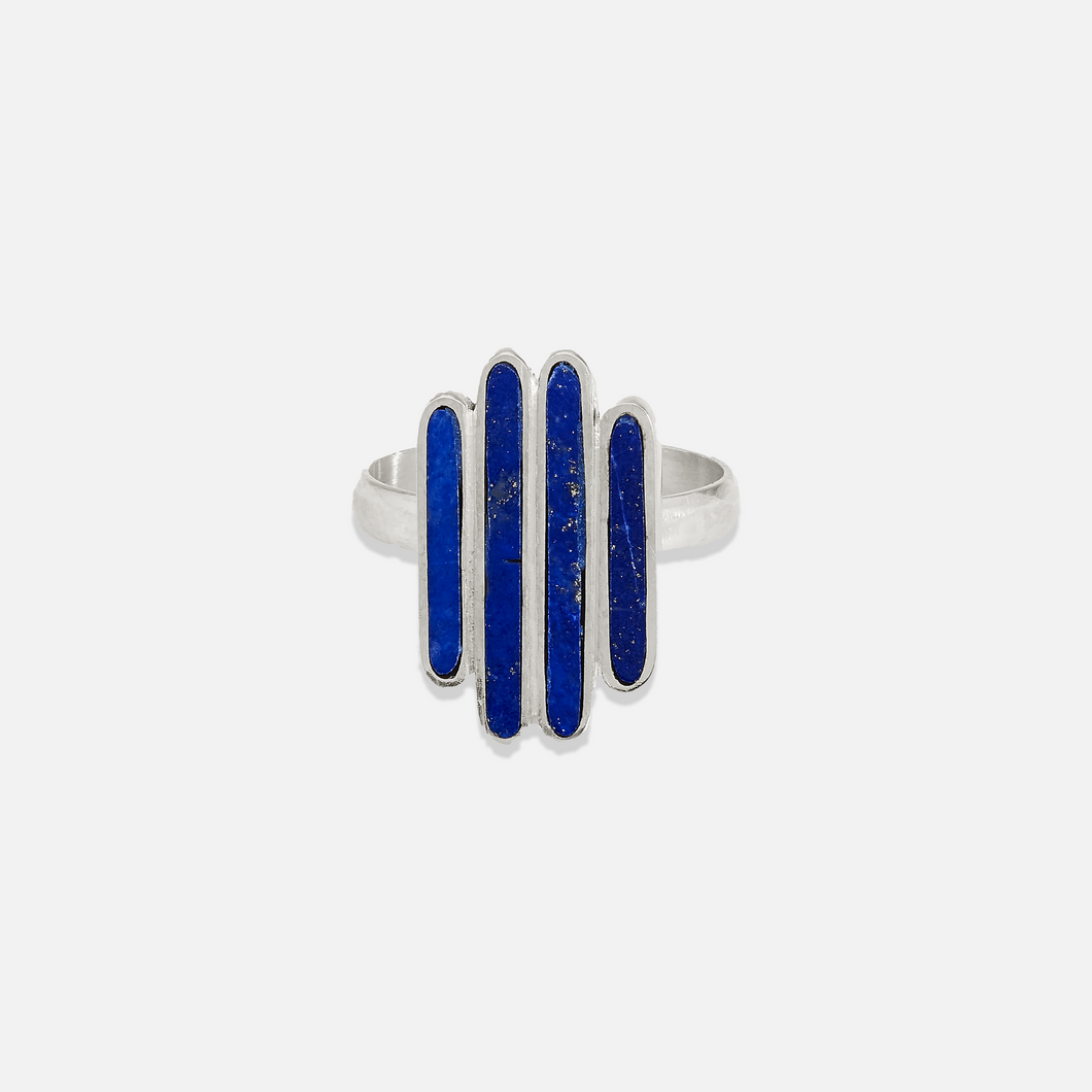 ISHKAR Four Rivers Ring in Lapis Lazuli