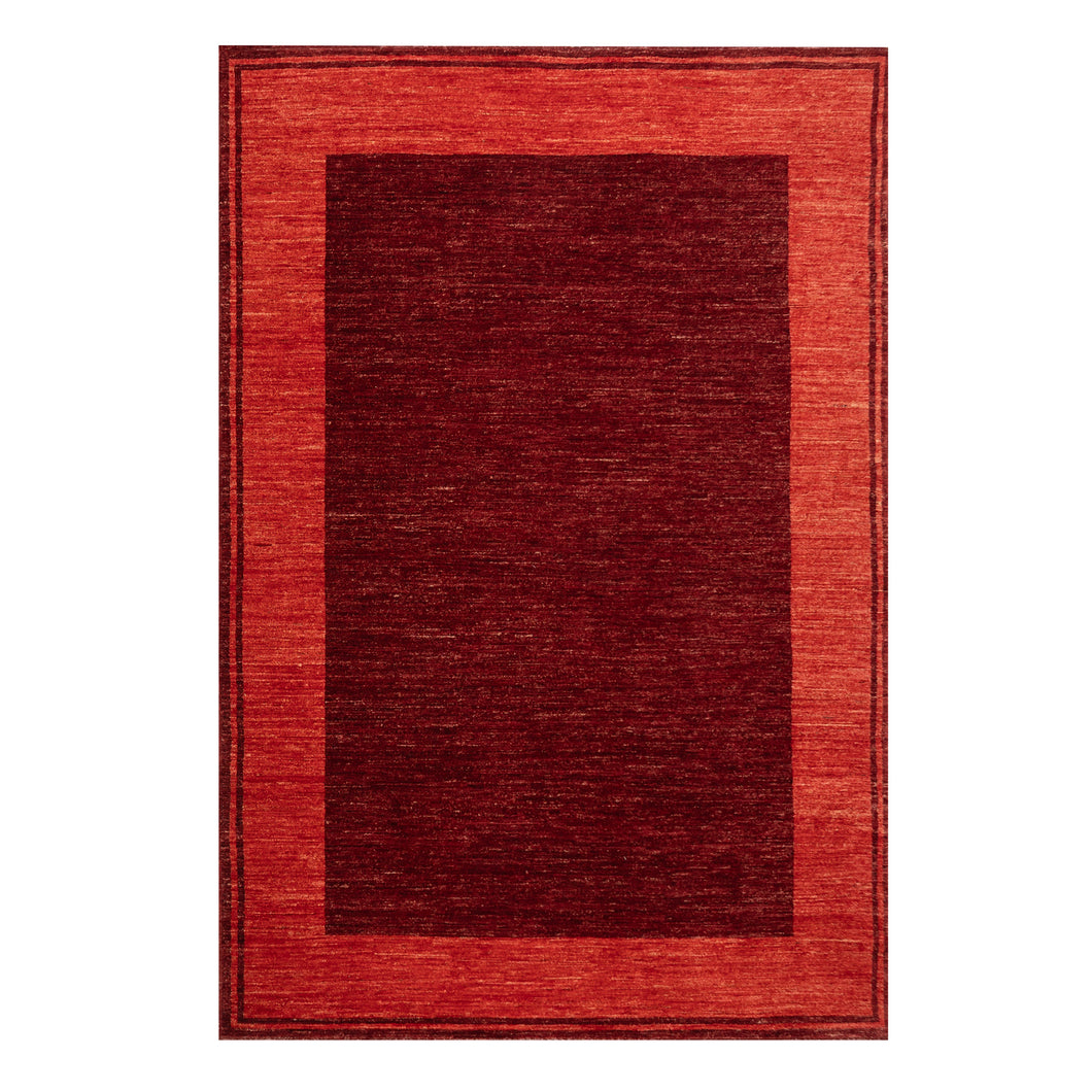 Border Hand-knotted Rug