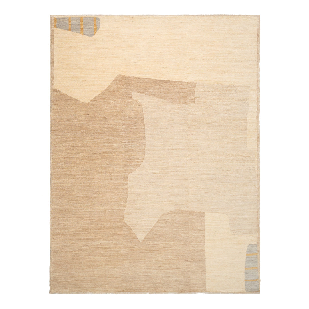 Cream Salsal Hand-knotted Rug