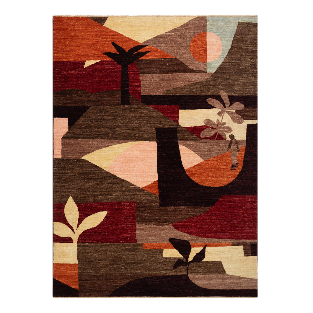 Azadi Skateistan Hand-knotted Rug