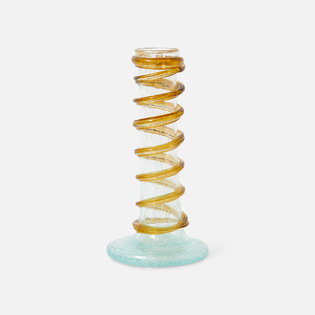 Two-Tone Swirling Candlestick | Set of 2