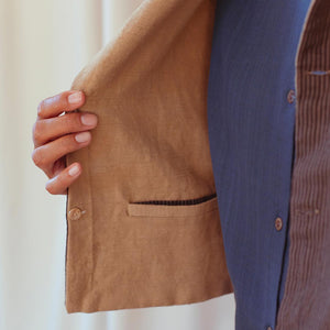 Reversible Cropped Cotton Waistcoat