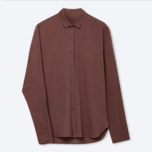 Burgundy Pinstripe Shirt