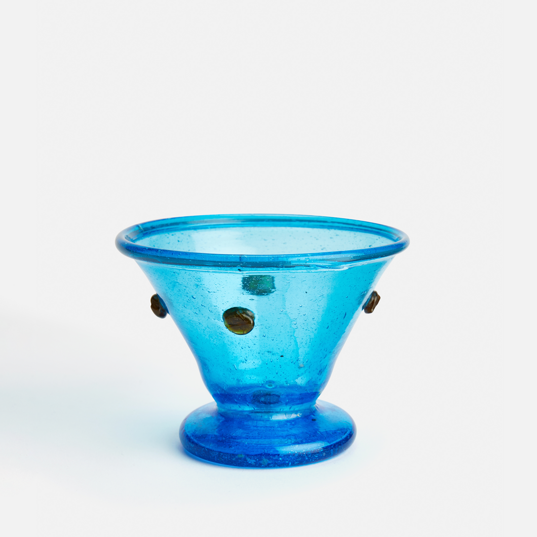 Dotted Bowl - Turquoise and Gold