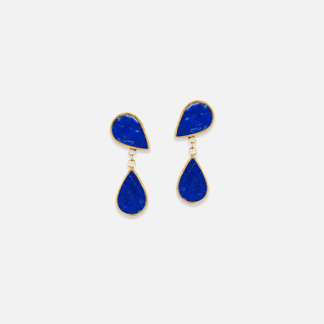 Chasma Lapis Drop Earrings