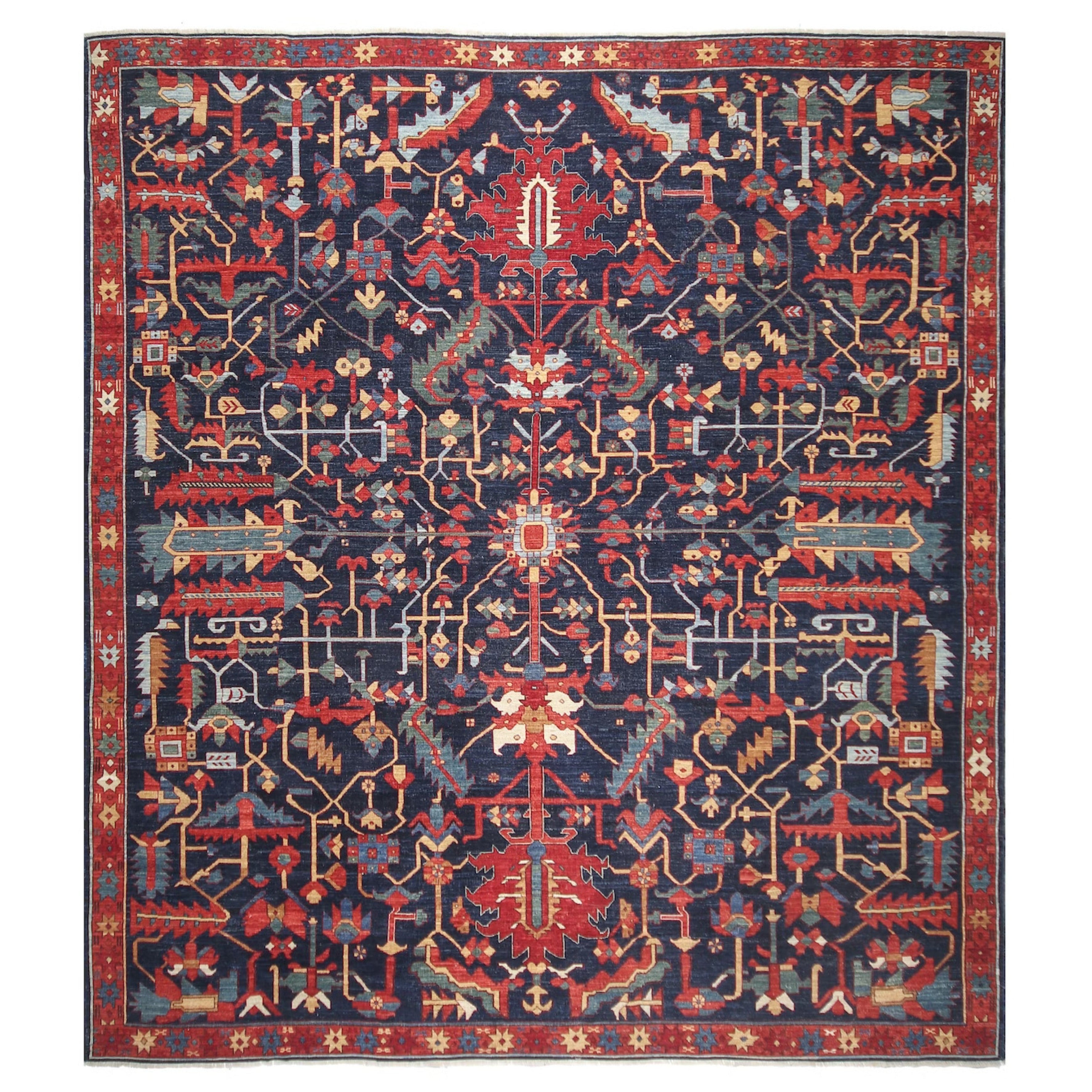 Bakshaish II Hand-knotted Rug  - Blue