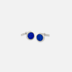 Polished Lapis Singles Cufflinks