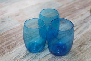 Six Turquoise Tumblers - ISHKAR