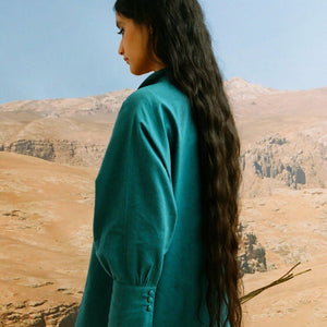 ADA Dress - TEAL - ISHKAR