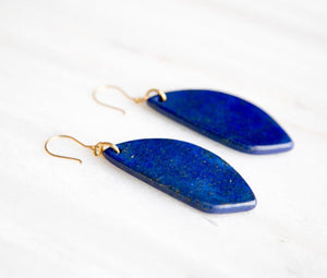 Leyaqat Earrings, Lapis - ISHKAR