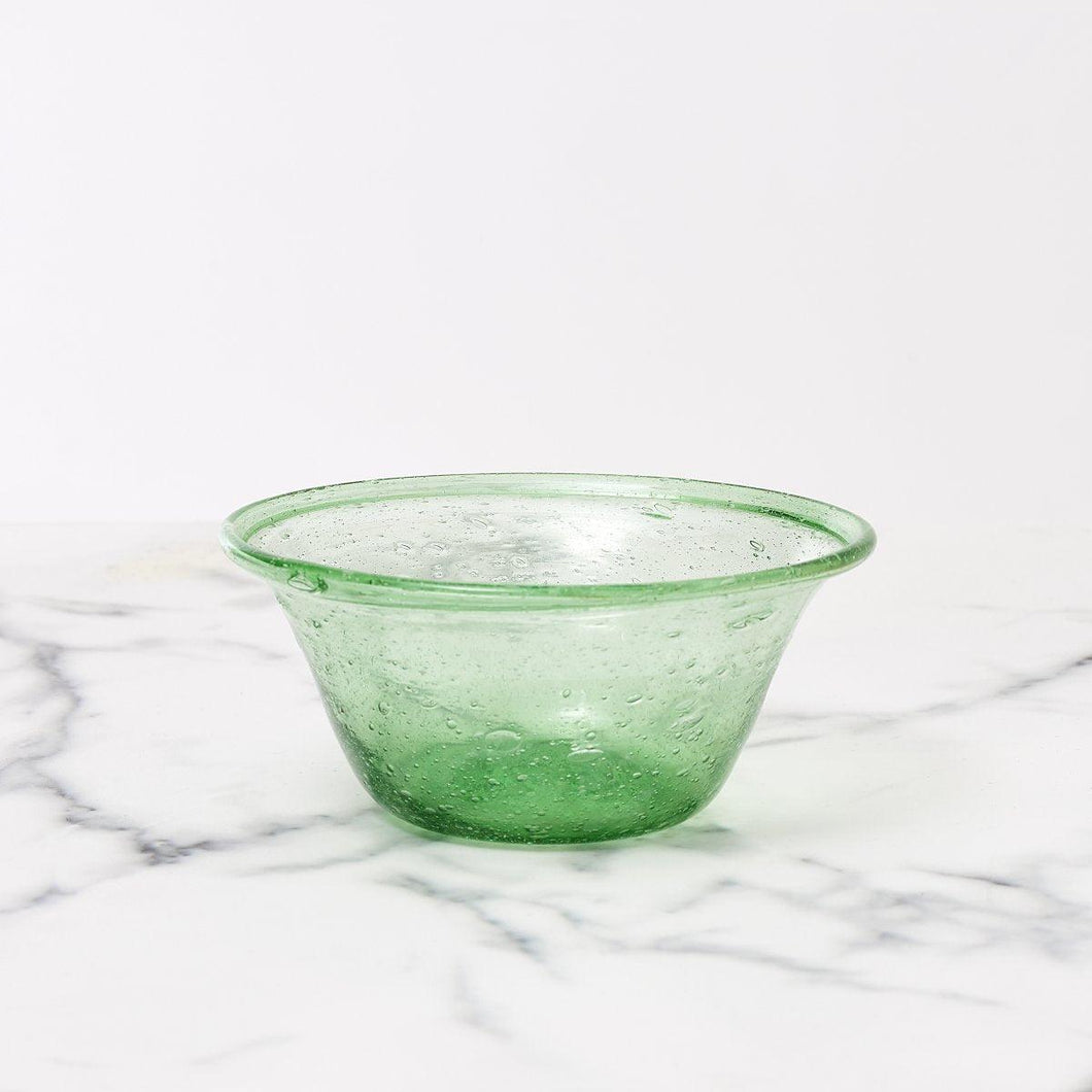 Green Glass Bowls - ISHKAR