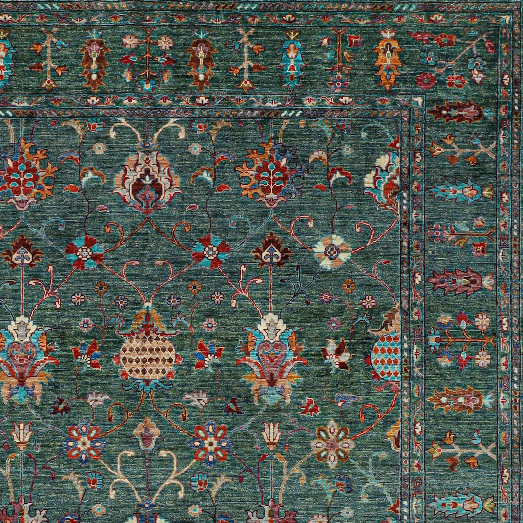 Sultani carpet - emerald - ISHKAR