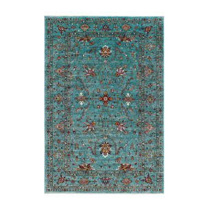 Sultani carpet - turquoise - ISHKAR