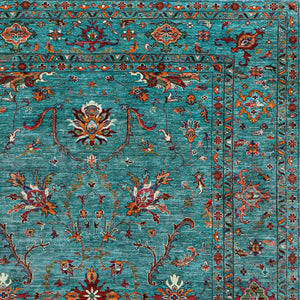 Sultani carpet - turquoise - ISHKAR