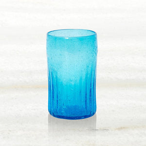 Six Ripple Turquoise Tumblers - ISHKAR