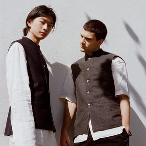 Charcoal Waistcoat - ISHKAR