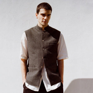 Charcoal Waistcoat - ISHKAR