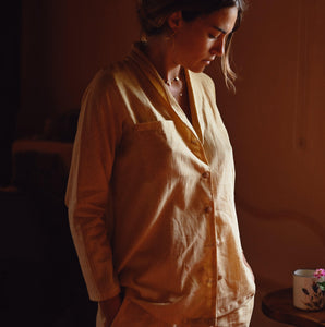 Women's Marigold Ajrak Pyjamas - ISHKAR