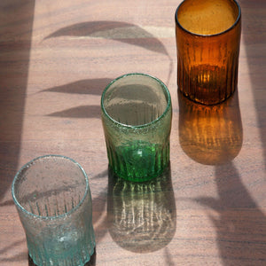 Six Ripple Aqua Tumblers - ISHKAR