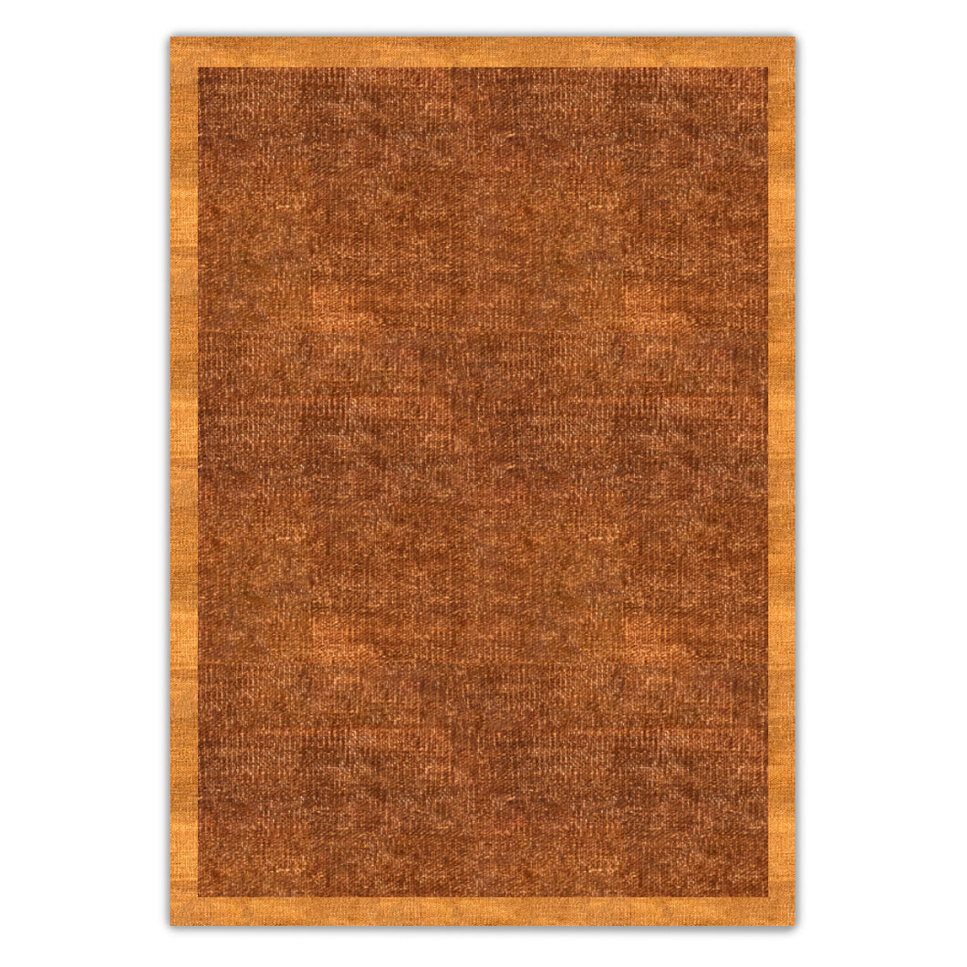 brown handwoven Afghan wool rug