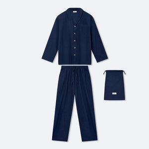 Men's Classic Indigo Pyjamas - ISHKAR