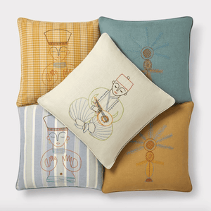 Palmyra Cushion - blue - ISHKAR