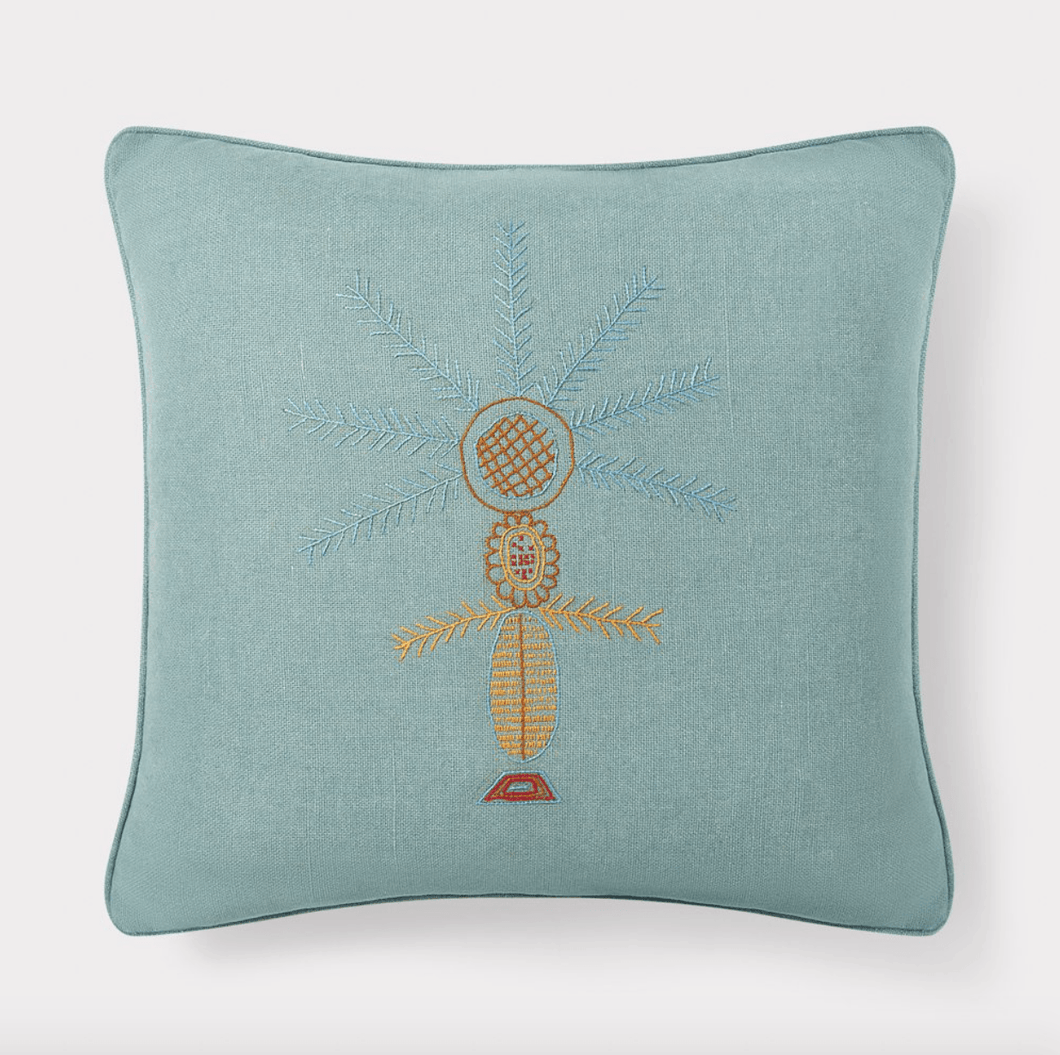 Palmyra Cushion - blue - ISHKAR
