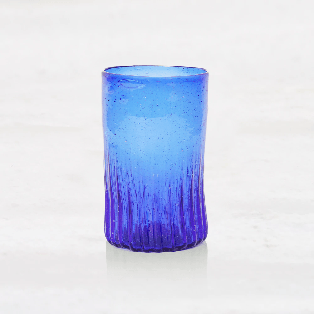 Six Ripple Lapis Tumblers - ISHKAR