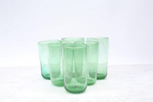 Six Tall Green Tumblers - ISHKAR