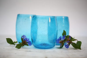 Six Turquoise Tumblers - ISHKAR