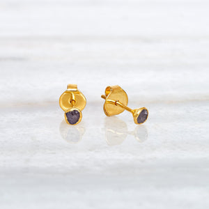 Cradle Studs with Colourful Spinel - ISHKAR