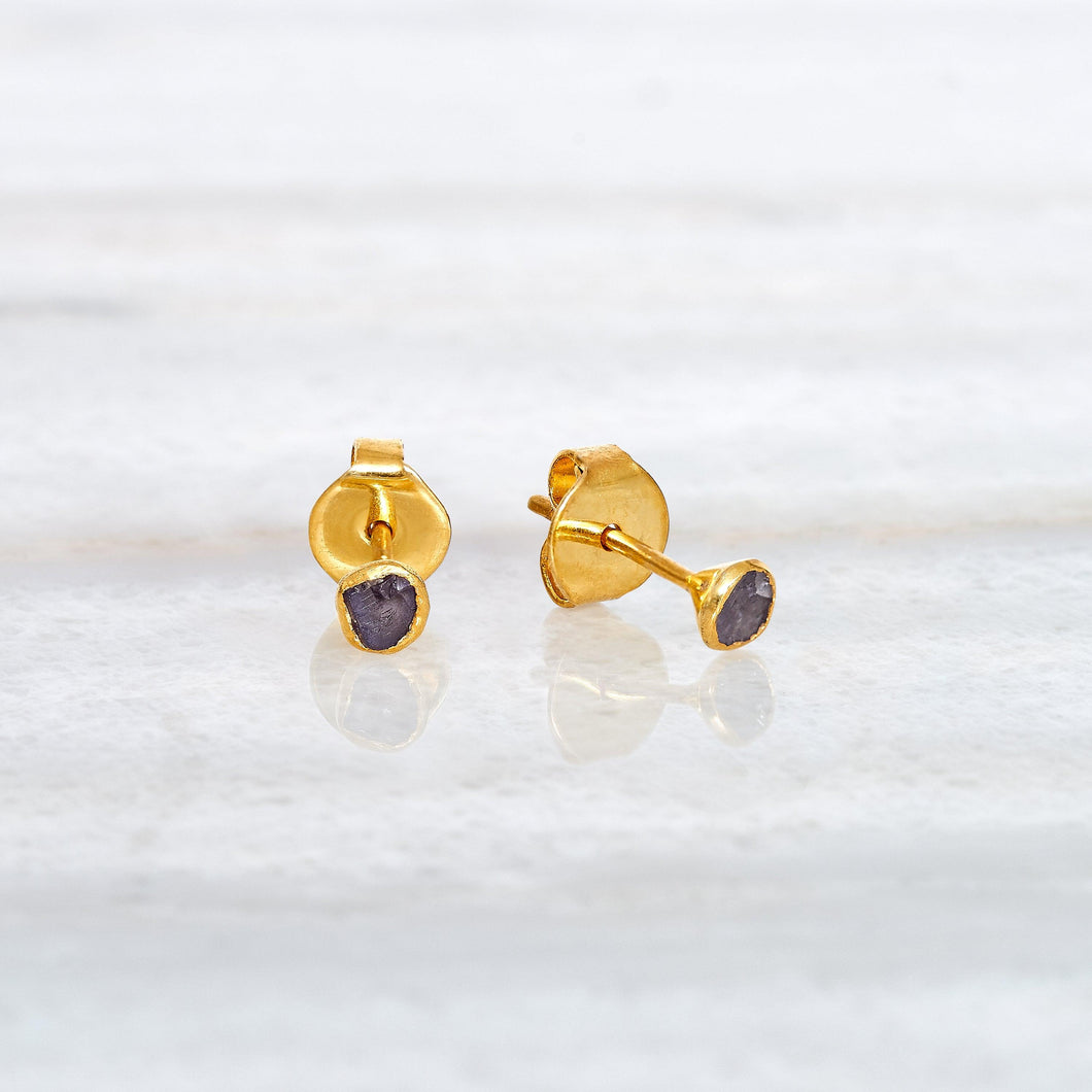Cradle Studs with Colourful Spinel - ISHKAR