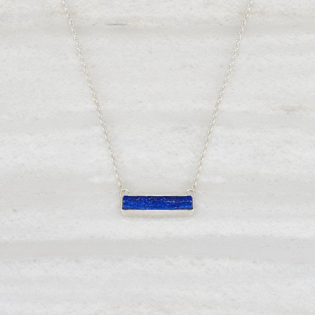 Hewn Lapis Pendant - ISHKAR